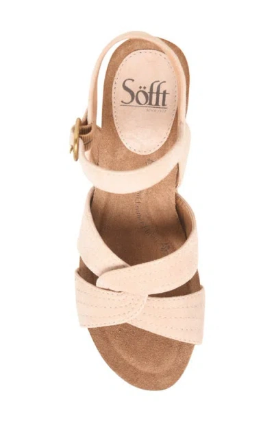 Söfft Clarissa Wedge Sandal In Blush