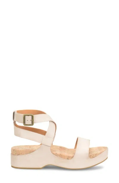 Kork-ease Yadira Ankle Strap Platform Sandal In Natural Leather