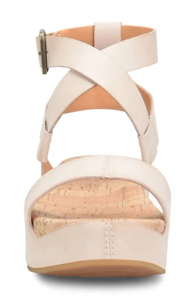 Kork-ease Yadira Ankle Strap Platform Sandal In Natural Leather