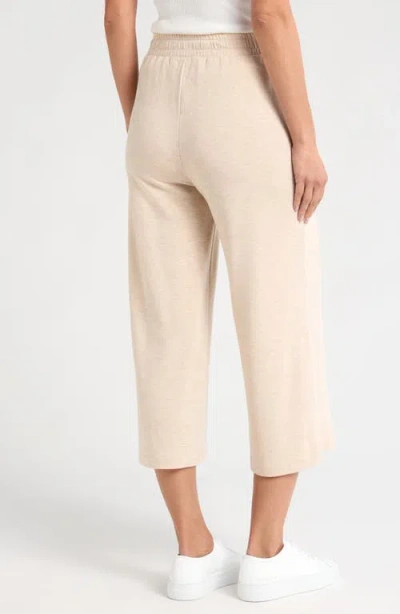 Travismathew Studio City Crop Drawstring Pants In Heather Natural