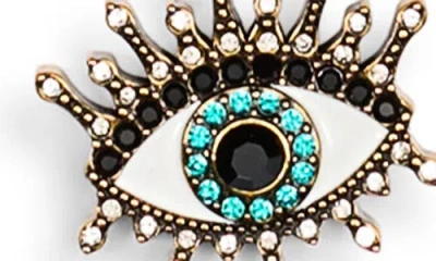 Kurt Geiger London Evil Eye Belly Chain In Antique Brass