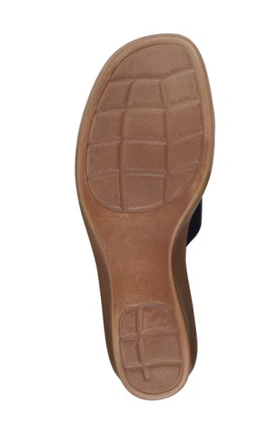 Gc Shoes Women's Frances Embellished Wedge Sandals In Navy