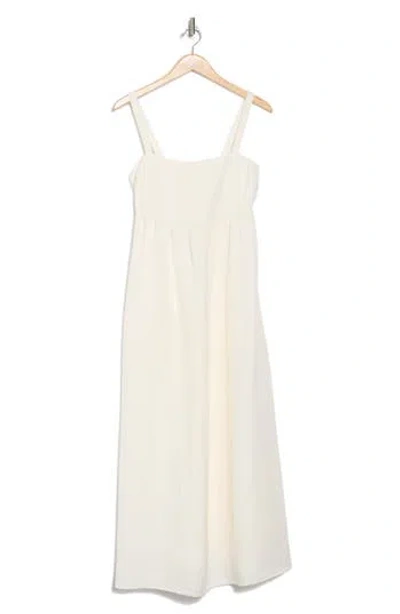 L'agence Jessamy Empire Waist Midi Dress In Ivory