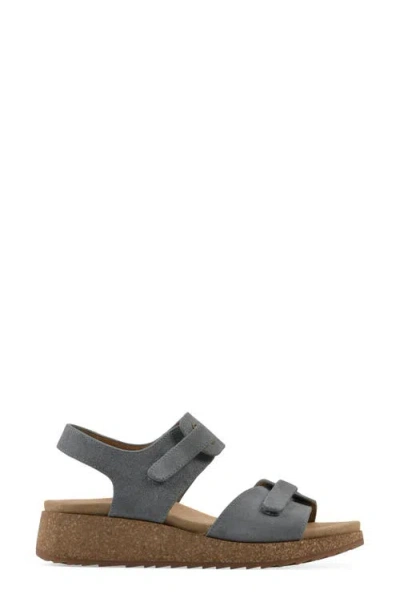 Cliffs By White Mountain Gelato Wedge Sandal In Blue Raspberry Suede