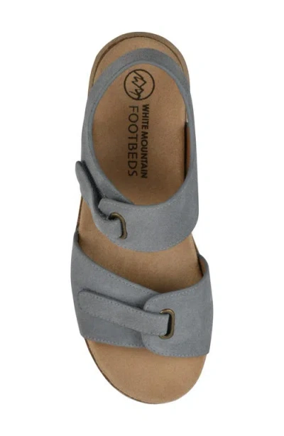 Cliffs By White Mountain Gelato Wedge Sandal In Blue Raspberry Suede