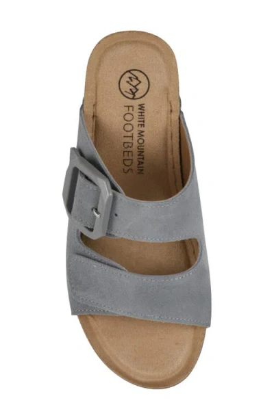 Cliffs By White Mountain Fearful Wedge Sandal In Blue Raspberry Suede