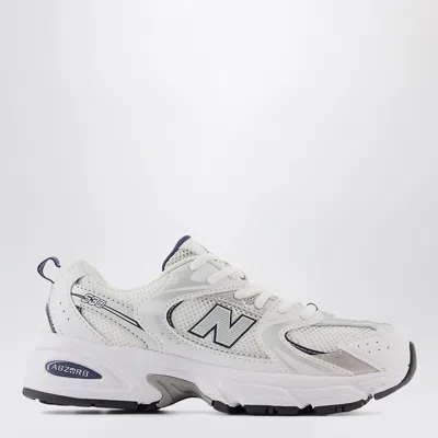 New Balance Sneaker 530 White/indigo/silver Metallic In White