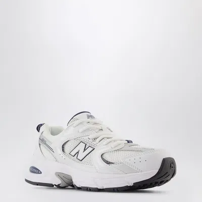 New Balance Sneaker 530 White/indigo/silver Metallic In White