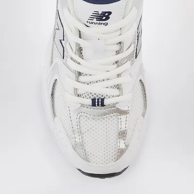 New Balance Sneaker 530 White/indigo/silver Metallic In White