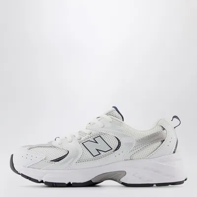 New Balance Sneaker 530 White/indigo/silver Metallic In White