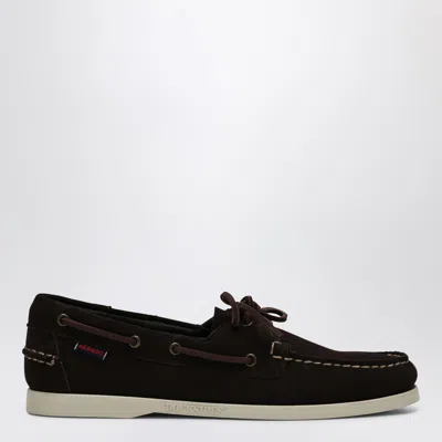 Sebago Portland Flesh Out Loafer Brown In Suede In Brown