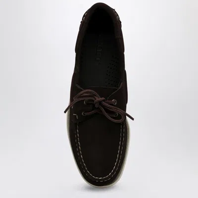 Sebago Portland Flesh Out Loafer Brown In Suede In Brown