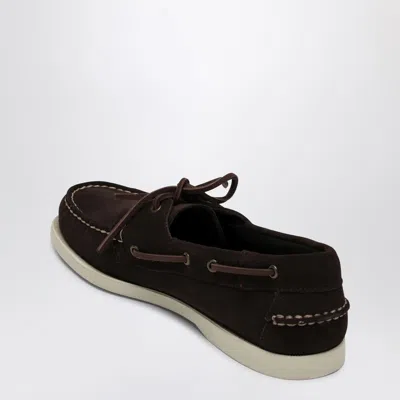 Sebago Portland Flesh Out Loafer Brown In Suede In Brown