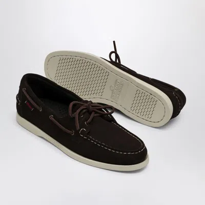Sebago Portland Flesh Out Loafer Brown In Suede In Brown