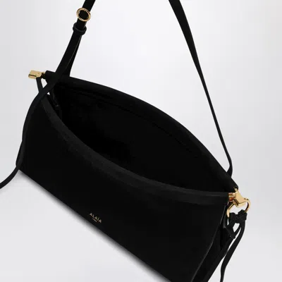 Alaïa Le Click Medium Shoulder Bag In Glossy Leather In Black
