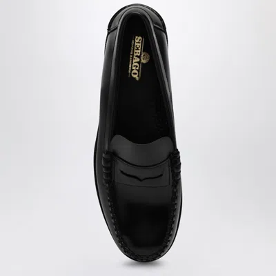 Sebago Round Toe Slip-on Moccasins With Cut-out Upper Design In Black