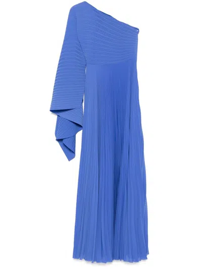 Solace London Maci Maxi Dress In Blue