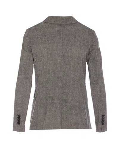 Circolo 1901 Double Breasted Buttons Closure Jacket In Gray