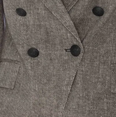 Circolo 1901 Double Breasted Buttons Closure Jacket In Gray