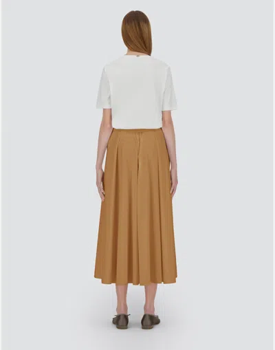 Herno Elasticated-waistband Maxi Skirt In Brown