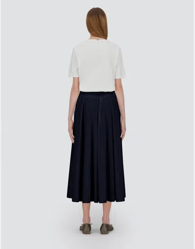 Herno Pleated Nylon Skirt In Chantilly