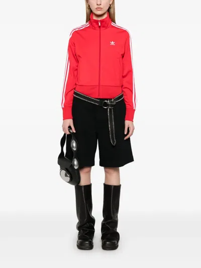 Adidas Originals Adidas Adicolor 3-stripes Knit Track Jacket In Better Scarlet