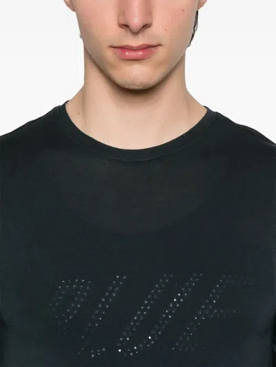 Bluemarble Double-layer T-shirt In Black