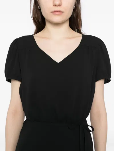 Agnès B. Crepe Pommier Dress In Black