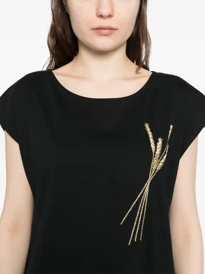 Agnès B. Embroidered Dress In Black