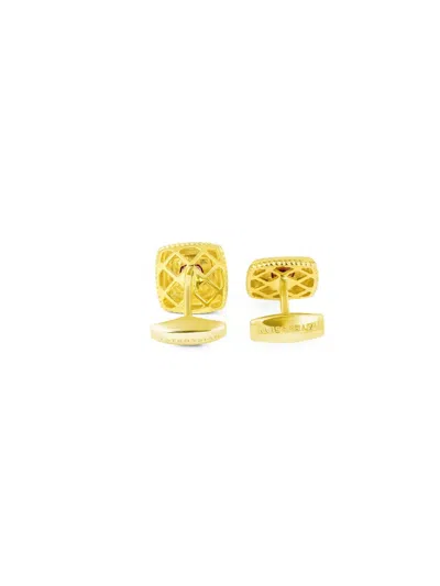 Tateossian Gem-detail Square Cufflinks In Gold