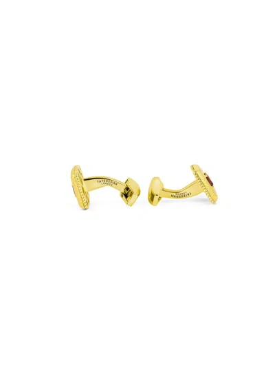 Tateossian Gem-detail Square Cufflinks In Gold