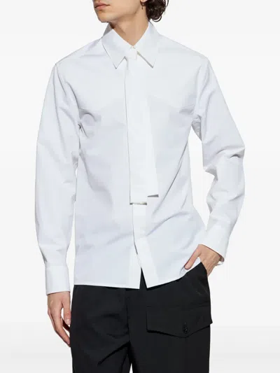 Jil Sander Men Classic Shirt With Tie In White