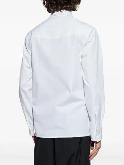 Jil Sander Men Classic Shirt With Tie In White
