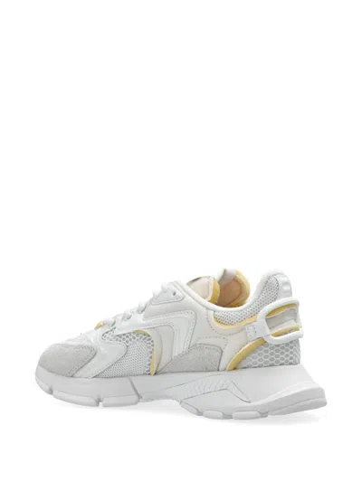 Lacoste Round Toe Sneakers In White