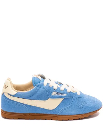 Autry Windspin Suede And Leather Low-top Sneakers In Multi