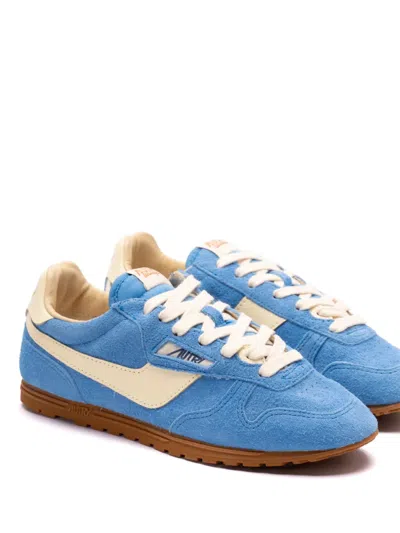 Autry Windspin Suede And Leather Low-top Sneakers In Multi