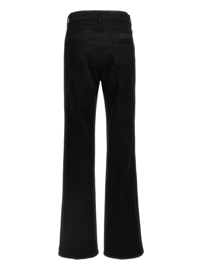 Tom Ford Black Stretch Twill Denim Wide Flare Jeans