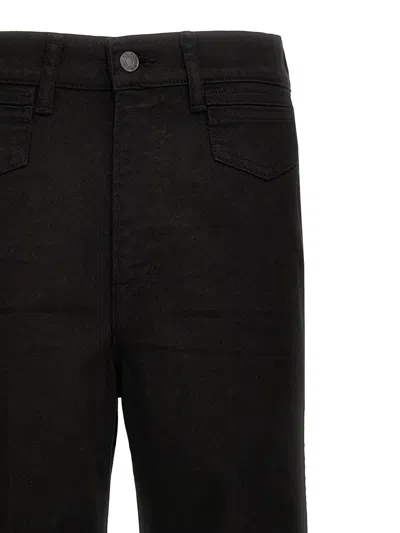 Tom Ford Black Stretch Twill Denim Wide Flare Jeans