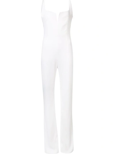 Galvan Eclipse Sleeveless Jumpsuit In White