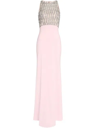 Jenny Packham Crystal-embellished Dewdrop Gown In Pink