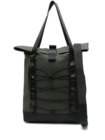 Rains Trail Rolltop Tote Bag In 03 Green