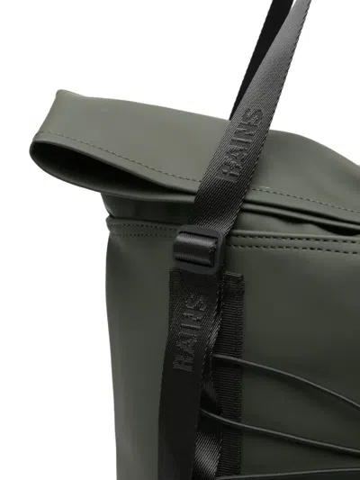 Rains Trail Rolltop Tote Bag In 03 Green