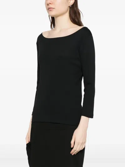 Agnès B. Jersey Leopard T-shirt In Black