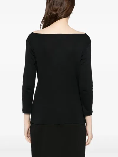 Agnès B. Jersey Leopard T-shirt In Black