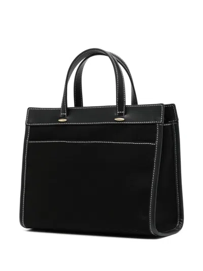 Agnès B. Canvas 2-way Tote Bag In Black