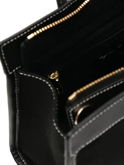 Agnès B. Canvas 2-way Tote Bag In Black