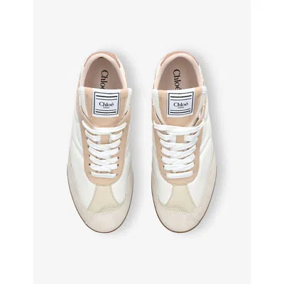 Chloé Chloè Kick Leather Sneakers In White