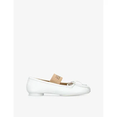 Mm6 Maison Margiela Mm6 By Maison Margiela Anatomical Ballerina In White
