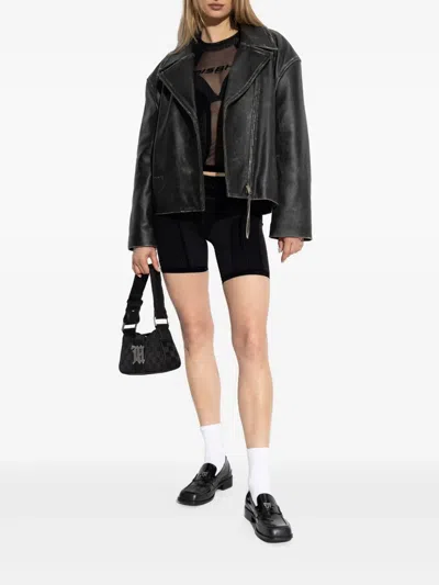 Misbhv Stretch-design Shorts In Black