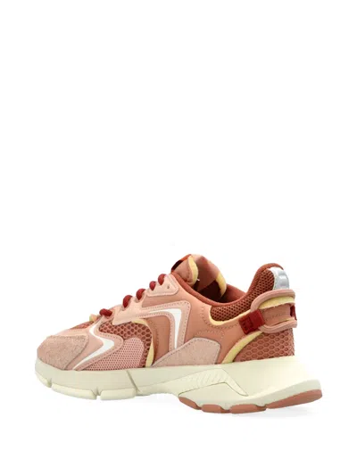 Lacoste Round Toe Sneakers In Pink
